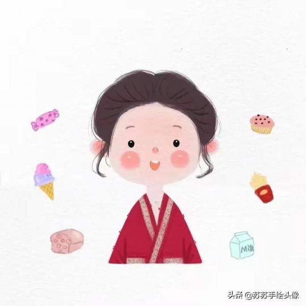 換個頭像吧，卡通動漫女生頭像，呆萌可愛 簡單有趣