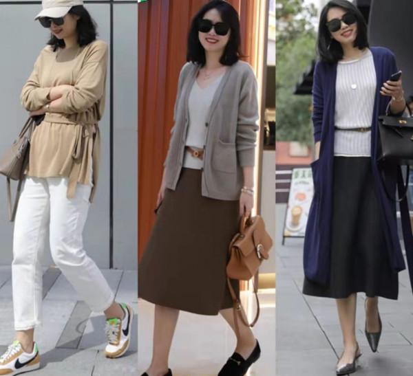 40歲身材“微胖”怎麼穿？她120斤，照樣將基礎款穿得優雅又時尚