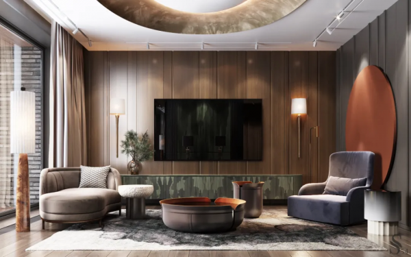 900㎡，大膽的奢華風