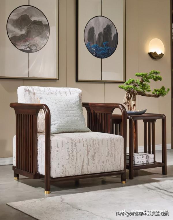 148㎡新中式，黑檀+黑胡桃傢俱，通透禪意，一進門就被治癒了