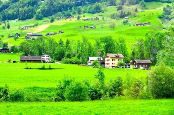 自然美瑞士風光