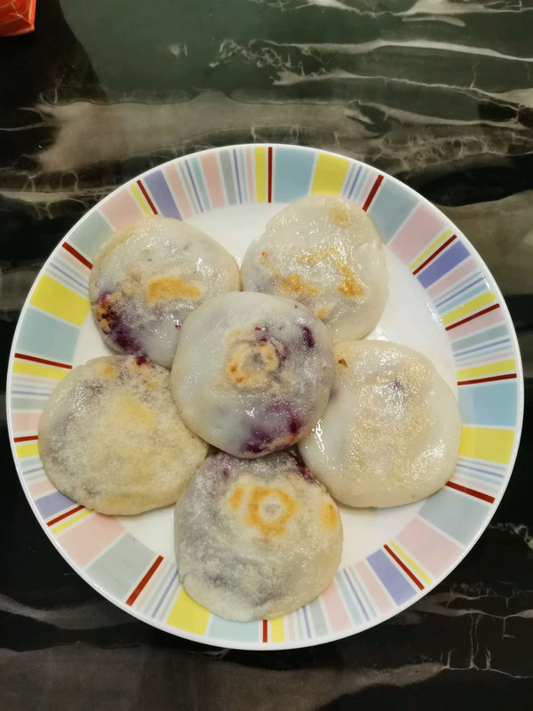 早上不知道吃什麼，一碗紫薯餅全搞定