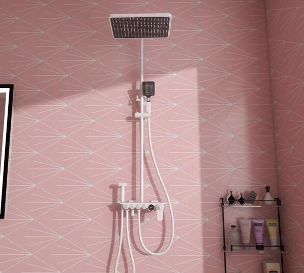 自從買了這款白色花灑，老婆每天都抱著我不撒手，太漂亮了