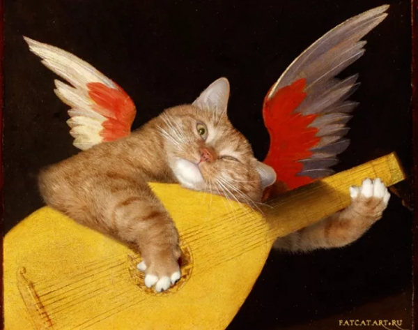 懷抱橘貓的蒙娜麗莎,微笑都變甜了 懷抱橘貓的蒙娜麗莎,微笑都變甜了