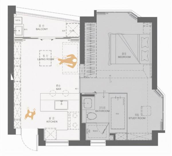 別再嫌家小了！50㎡爆改後也能擁兩室和大浴缸
