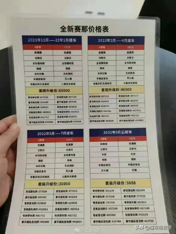 新車 | 網傳：廣汽豐田賽那“加價套餐”曝光，加6萬最快12月可提車