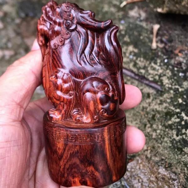 海黃紫油梨老料招財貔貅