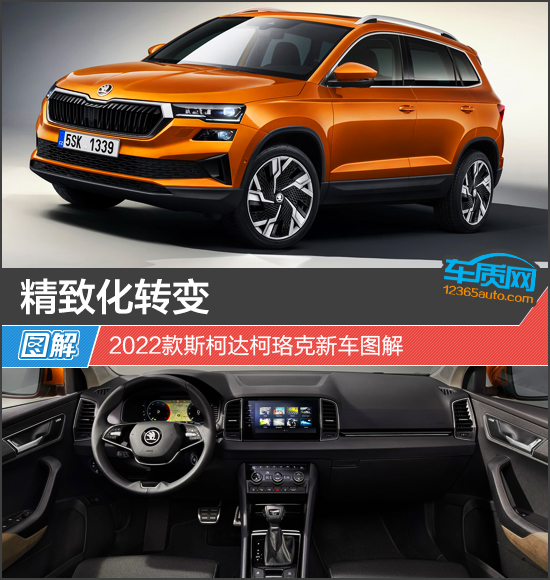精緻化轉變 2022款斯柯達柯珞克新車圖解