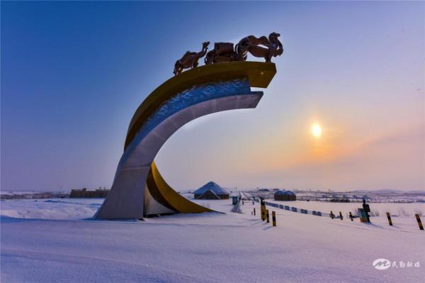 【北國風光&CenterDot;美麗民勤】雪落騰格里