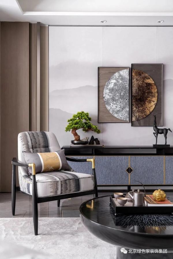 綠色家：133㎡輕奢中式，高貴典雅有氣質