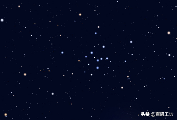 碰撞著的星團——銀河系中兩個疏散的恆星群正在相互穿過 碰撞著的星團——銀河系中兩個疏散的恆星群正在相互穿過