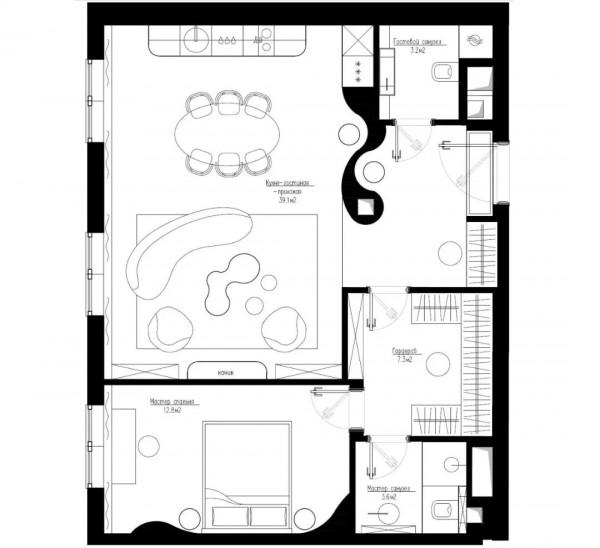 46㎡小公寓設計,賦予生活的意義 46㎡小公寓設計,賦予生活的意義