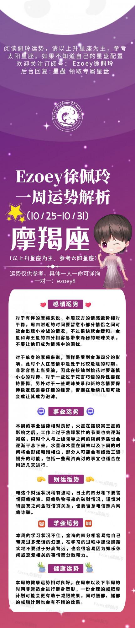 Ezoey徐佩玲|十二星座一週運勢(10.25-10.31) Ezoey徐佩玲|十二星座一週運勢(10.25-10.31)