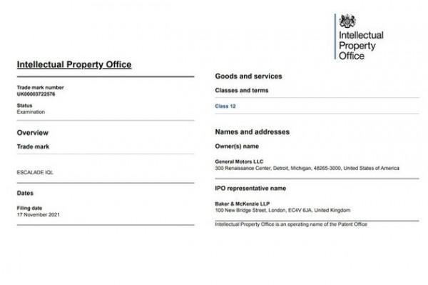 凱迪拉克註冊4款全新純電動車商標 純電程序再加碼 凱迪拉克註冊4款全新純電動車商標 純電程序再加碼