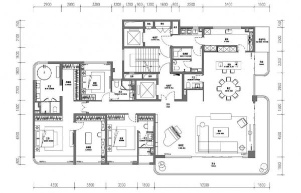 戶型鑑賞:315㎡平層,強調社交化、戶外化 戶型鑑賞:315㎡平層,強調社交化、戶外化