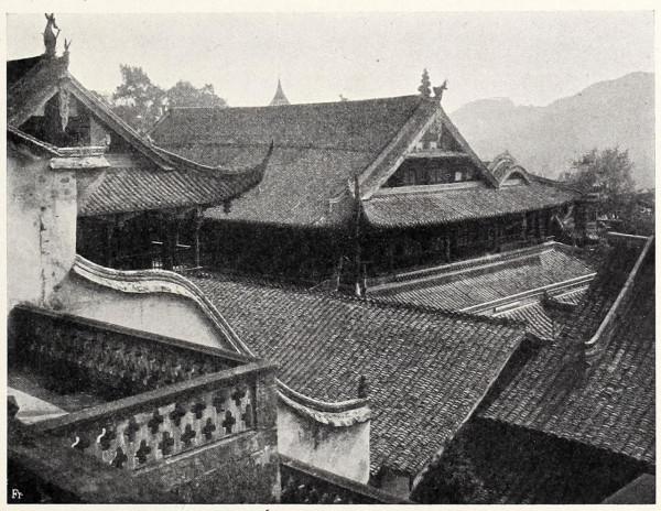 百年前的都江堰二王廟舊影 百年前的都江堰二王廟舊影