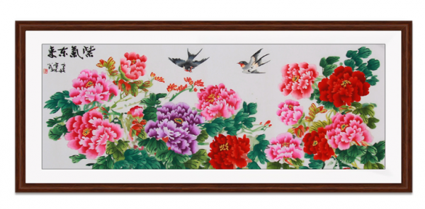 客廳掛什麼畫吉祥？各色牡丹花美不勝收醉人間，吉祥幸福全家人