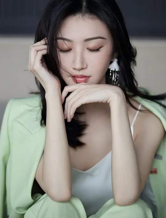 景甜 笑容甜美 太美啦