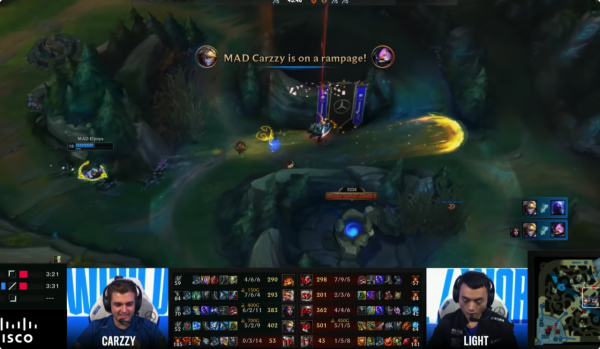 外媒評選2021年職業賽場上的五大精彩操作：MAD絕殺LNG登頂