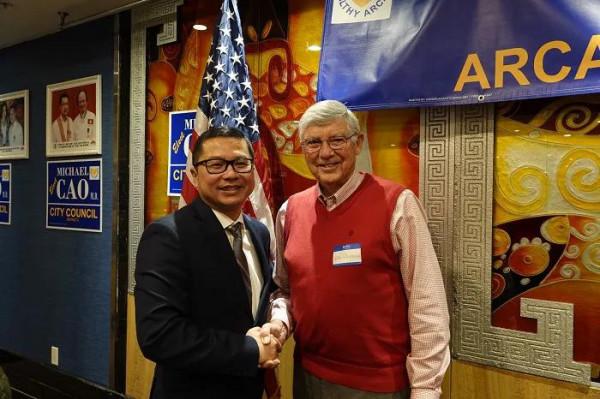 高卿&lpar;Michael Cao&rpar; 宣佈參選亞凱迪亞市議員