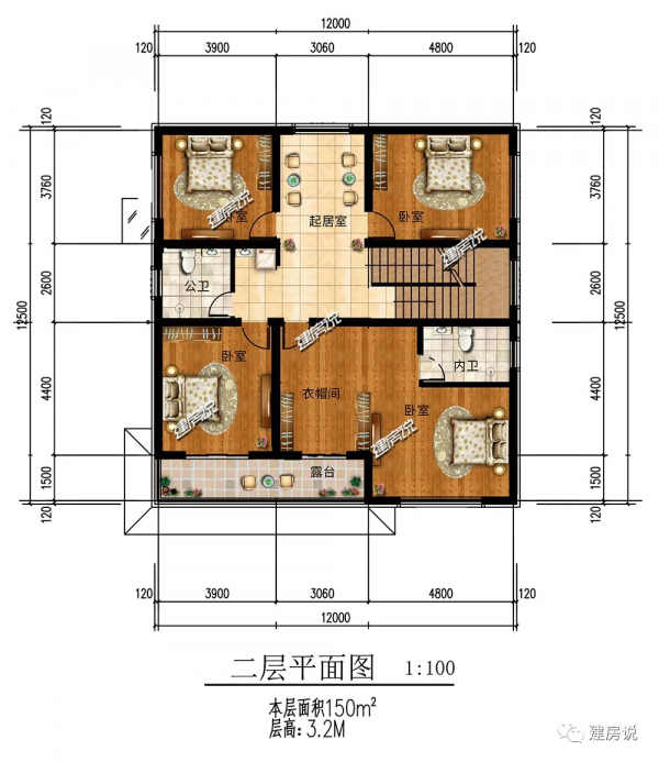 二層新中式別墅，低調典雅的外觀，經典耐看，50年都不過時