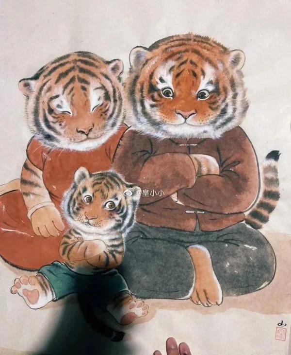 虎年萌虎的生活圖欣賞