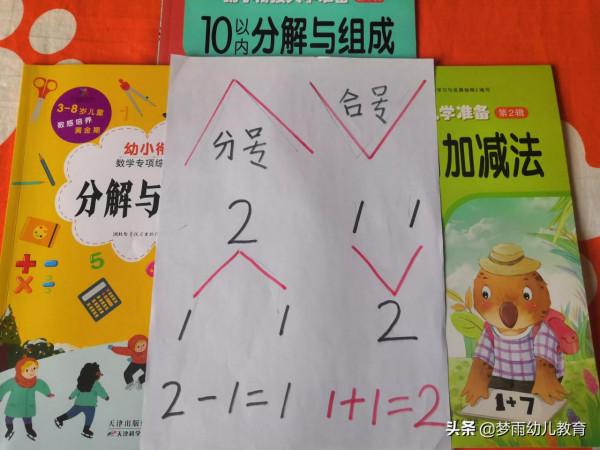 幼小銜接教育，學習10以內分解組成，為孩子學習心腦算打好基礎