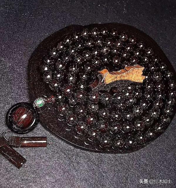 濟寧王義木雕藝術館藏品，海黃老料&lpar;紫油梨&rpar;，5&sol;10&sol;108顆片珠