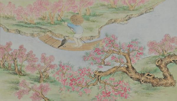 張旭借桃花源意境，寫下一首空靈新穎的佳作，被選入唐詩三百首