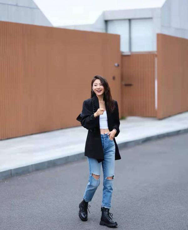 馬丁靴&plus;牛仔褲，是今冬標配，這麼搭配太好看了