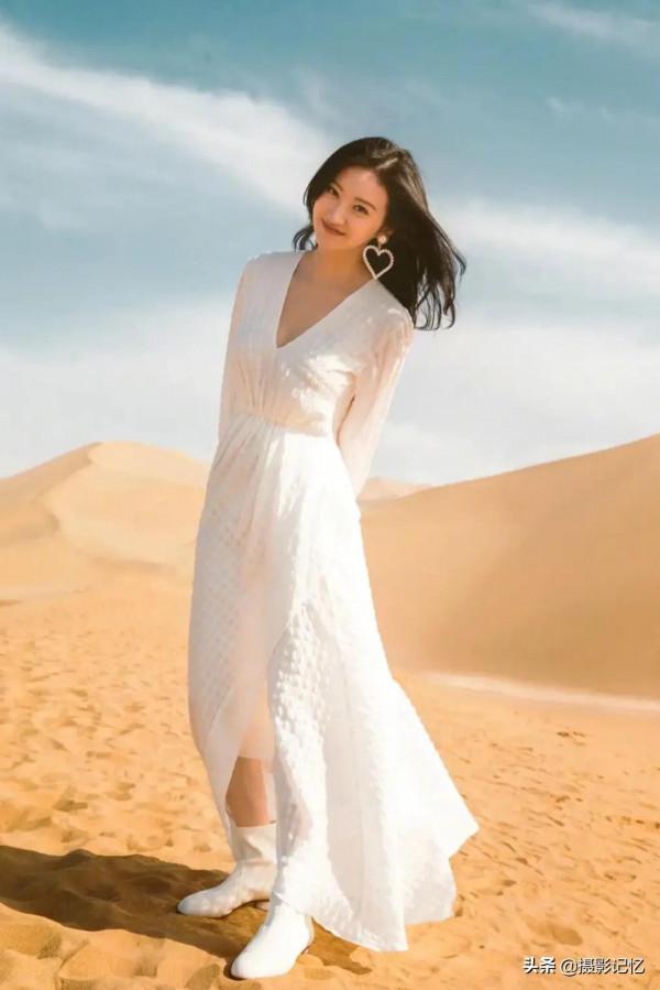 景甜：長裙飄逸更迷人
