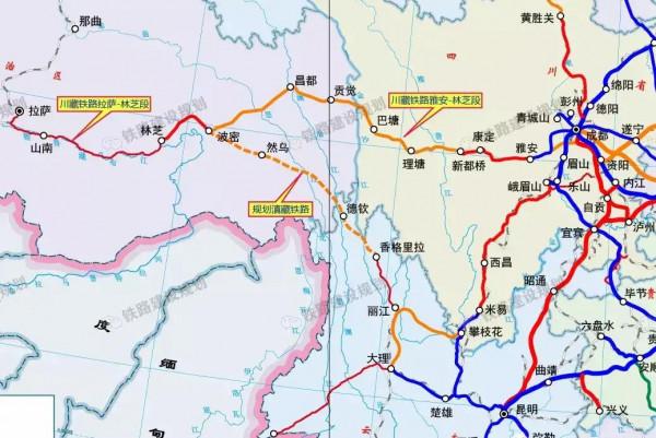 川藏鐵路、中尼鐵路建成,中印南線路橋助成渝為一線城市 川藏鐵路、中尼鐵路建成,中印南線路橋助成渝為一線城市