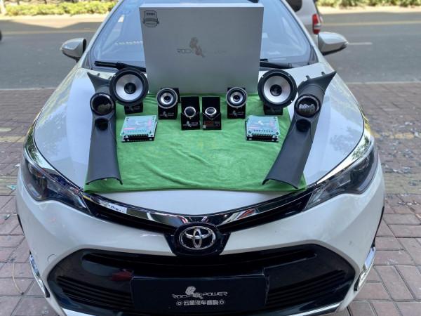 豐田雷凌升級一套洛克力量R653三分頻音響系統-雲浮雲星汽車音響