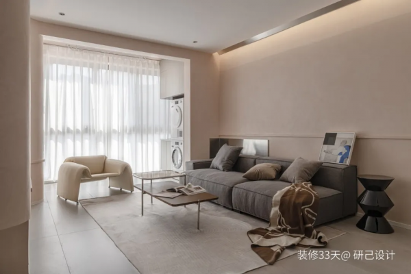 107平現代混搭灰粉色三室婚房 107平現代混搭灰粉色三室婚房