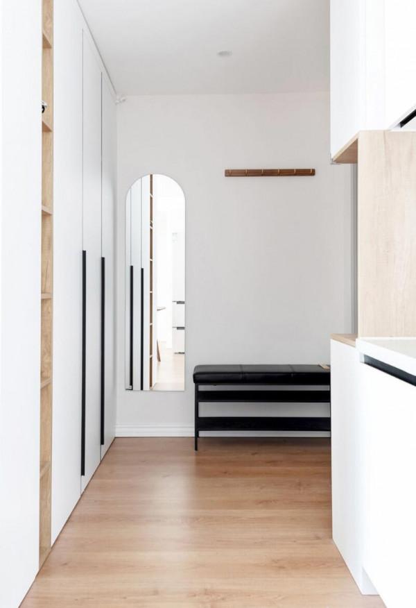 櫃子做一體式越來越普遍，看她家，不僅收納強大，還不佔空間