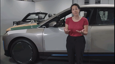 寶馬新面板上線！動態流動變色的電動汽車，讓人無限遐想