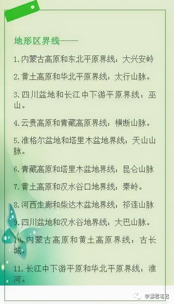 中國地理“順口溜”大全，有些連老師都不知道！替孩子收藏
