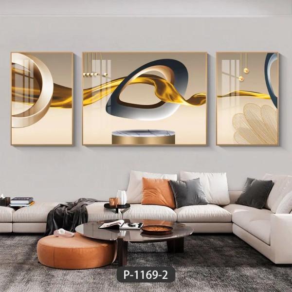 沙發背景三聯畫