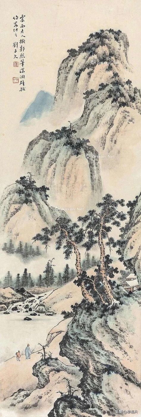 名家山水畫《疊翠圖》欣賞