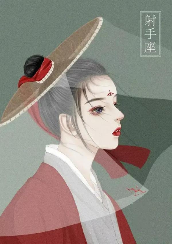 兩組超美星座插畫，大家是什麼星座，天蠍座一定是西廠