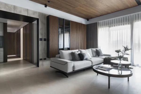 好宅HOUZE | 大面積木飾面的運用，打造出穩重端莊的質感