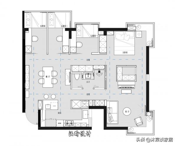 她把空間重組後,讓客廳不再是主角,想不到竟這麼實用,非常舒適 她把空間重組後,讓客廳不再是主角,想不到竟這麼實用,非常舒適