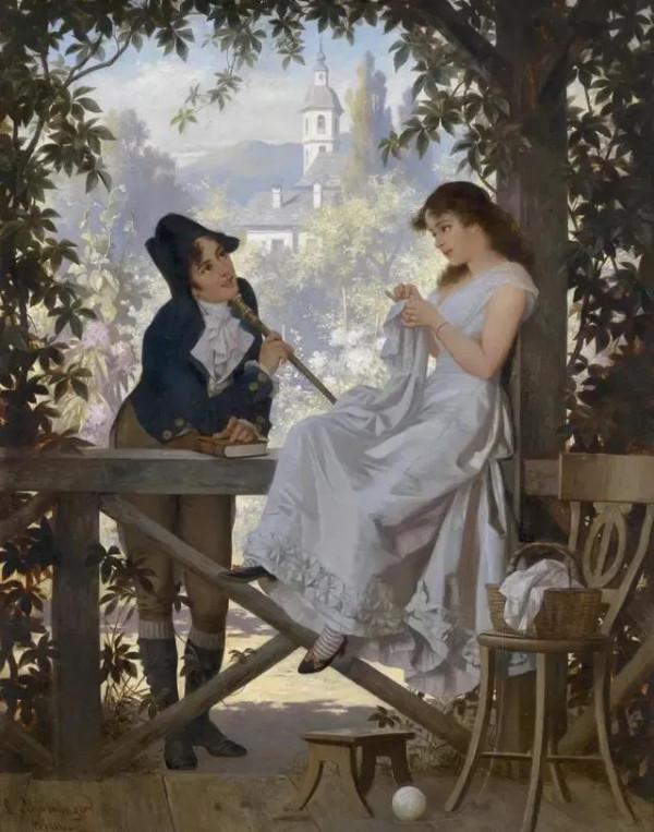 80張古典人物油畫（女孩），華麗與優雅美的結合