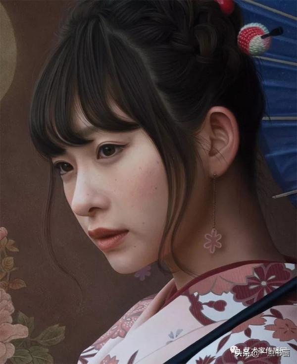 日本 岡靖知 寫實作品欣賞