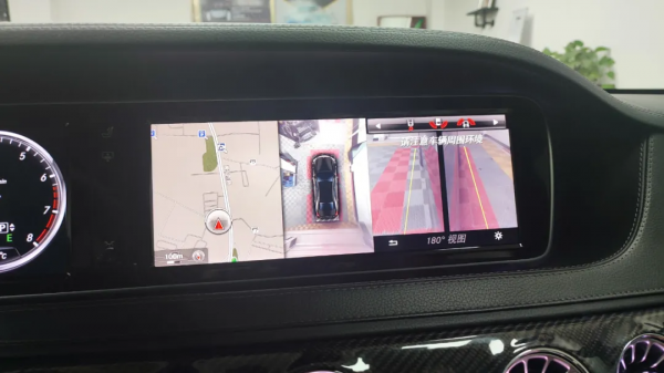 14款賓士S400L改裝原廠360全景，相比副廠360優勢劣勢都很明顯
