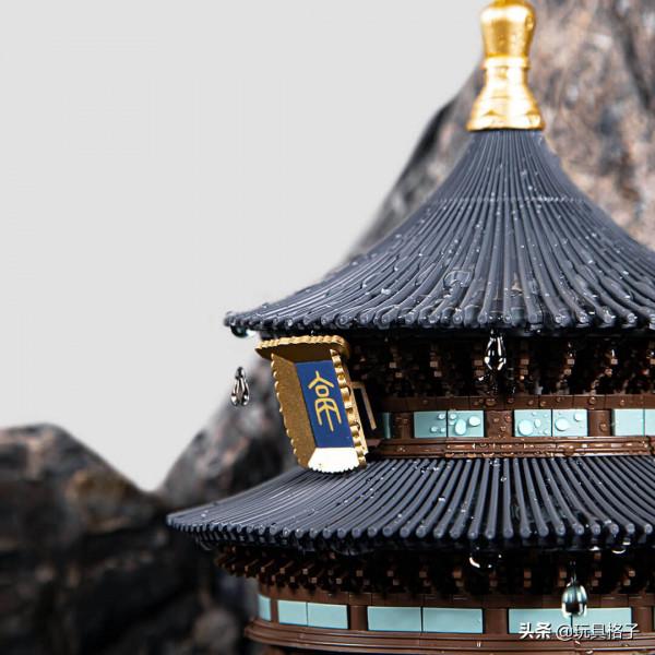 就在剛剛，小米有品上架了一款榫卯結構的積木產品-重簷亭，種草