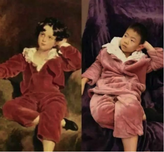 老師要求模仿“世界名畫”，看到學生的仿品，網友：欠你個奧斯卡