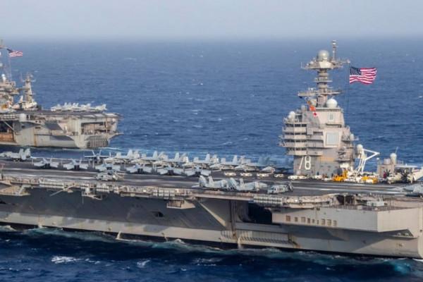 美國航母擅闖南海，中國轟炸機前來“迎接”？美媒收特殊訊號
