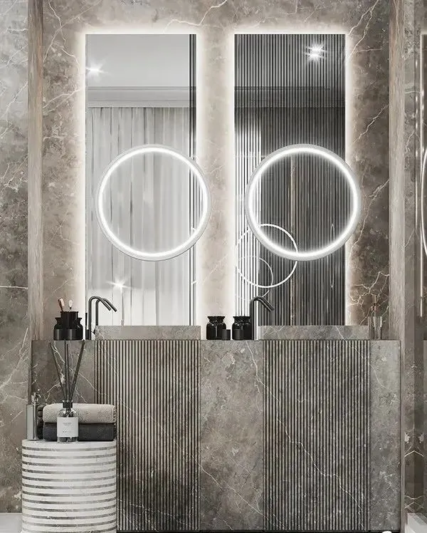 大理石衛生間設計，簡約輕奢