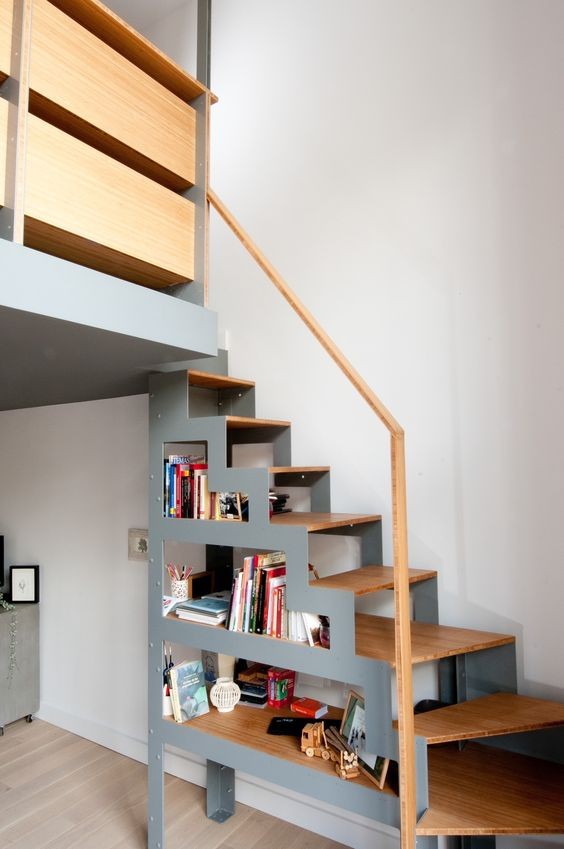 上下鋪床這裡可別浪費,樓梯打造個置物架,額外多出2㎡儲存空間 上下鋪床這裡可別浪費,樓梯打造個置物架,額外多出2㎡儲存空間